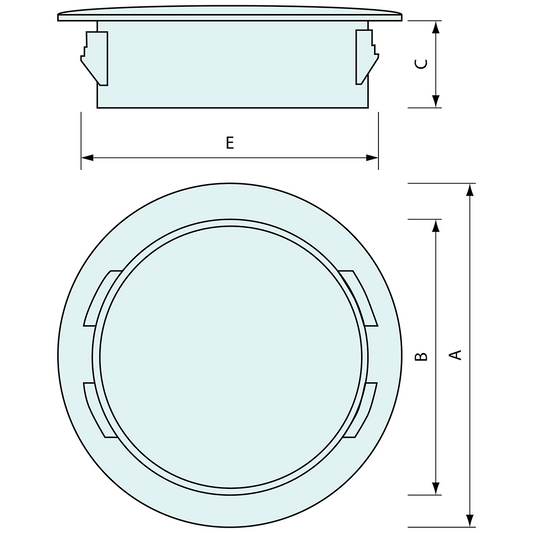 Hole Plug Nylon White 12.7
