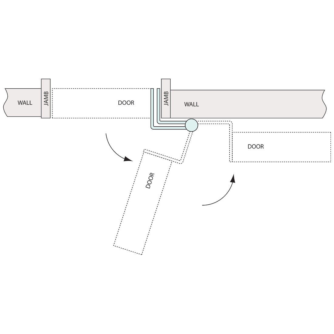 Hospital Hinge Stainless Steel 100mm