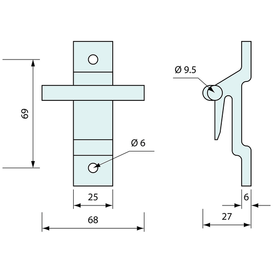 T Bar Bracket