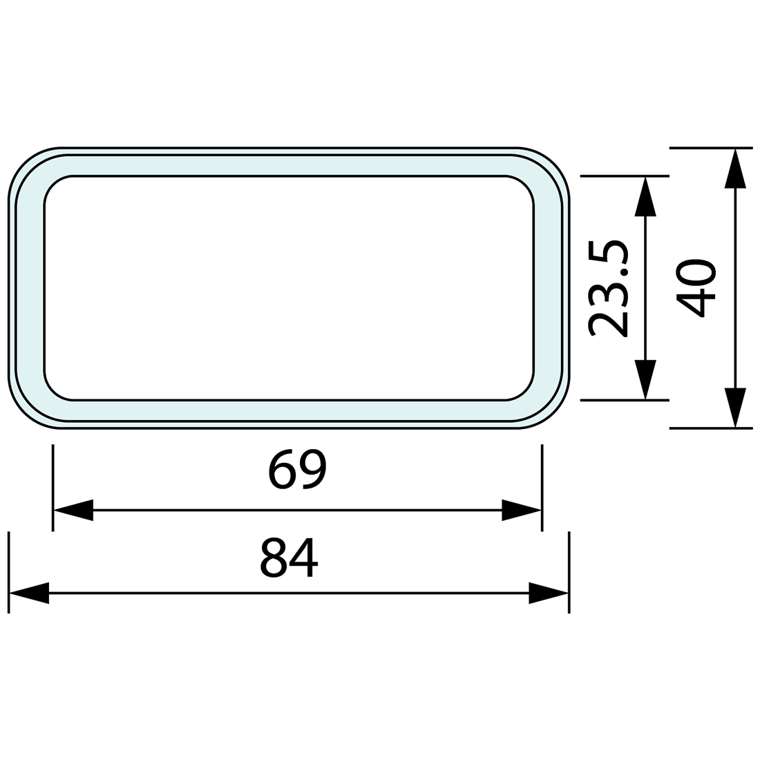 Replacement Gasket Medium Sealed compression Latches