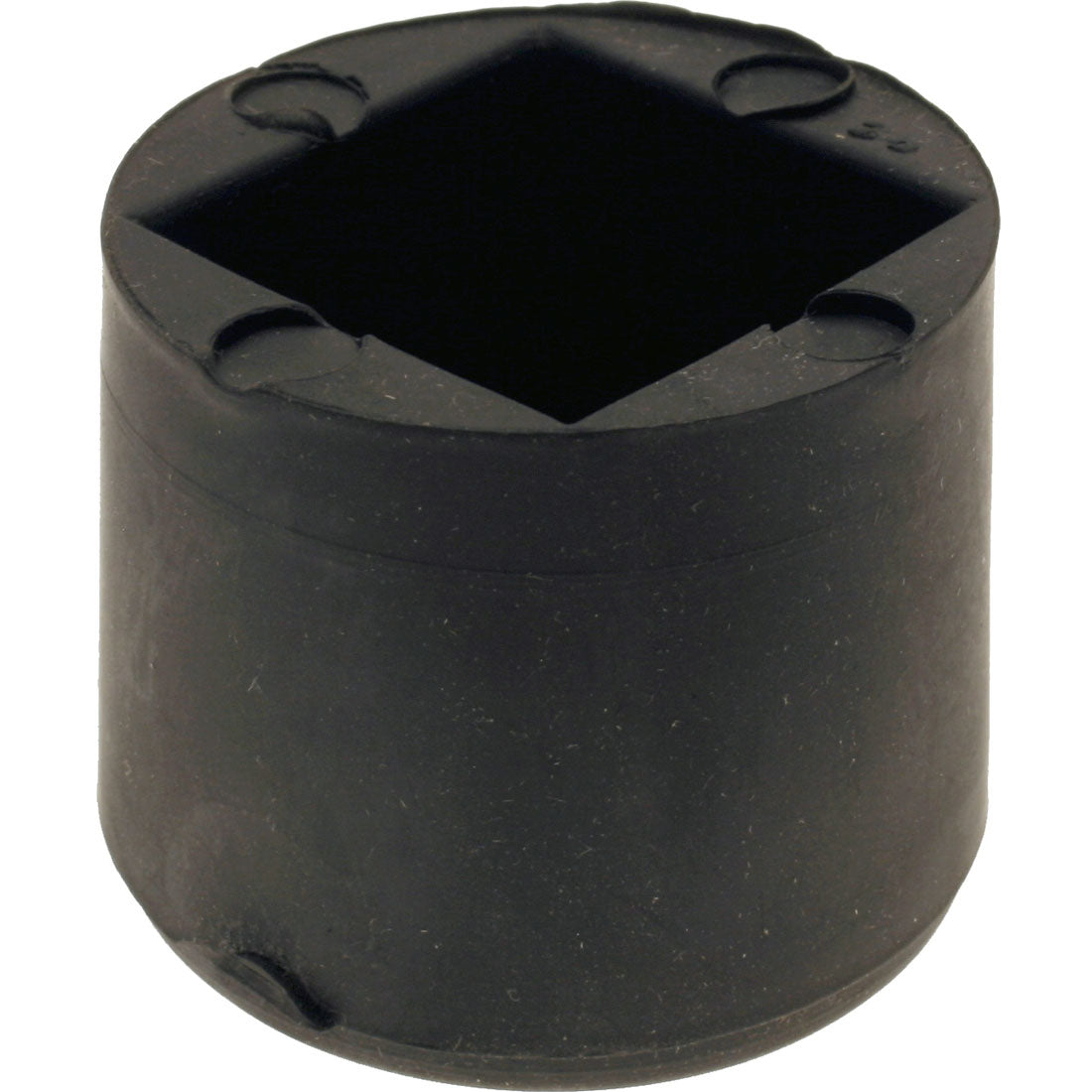 Rubber Stick Tips Square Tube Black