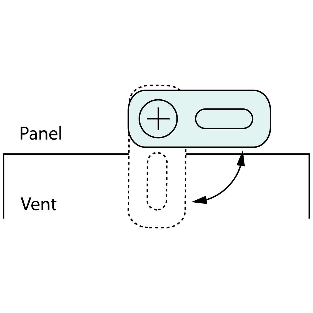 Vent Screen Fastener Small Black