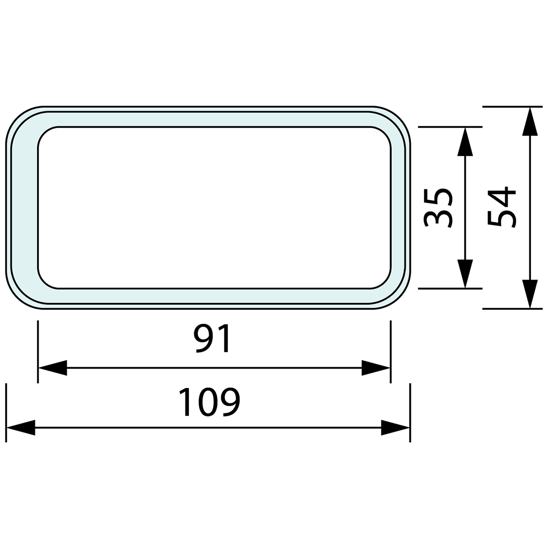 Replacement Gasket Large Sealed compression Latches