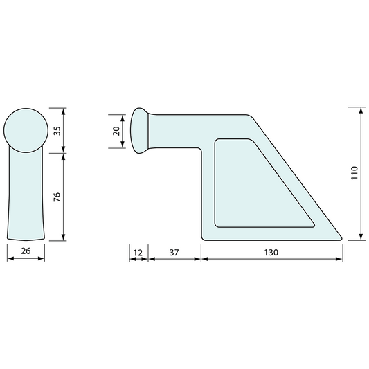 Tail Board Heavy Duty Forged Round Pin 20mm