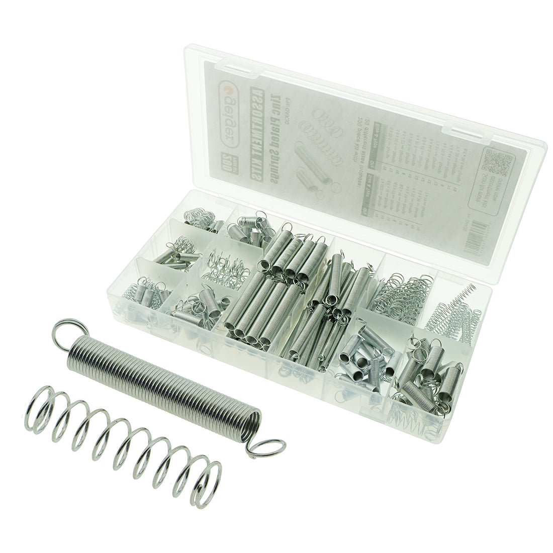 Zinc Plated Springs Assorted 200 pce Kit