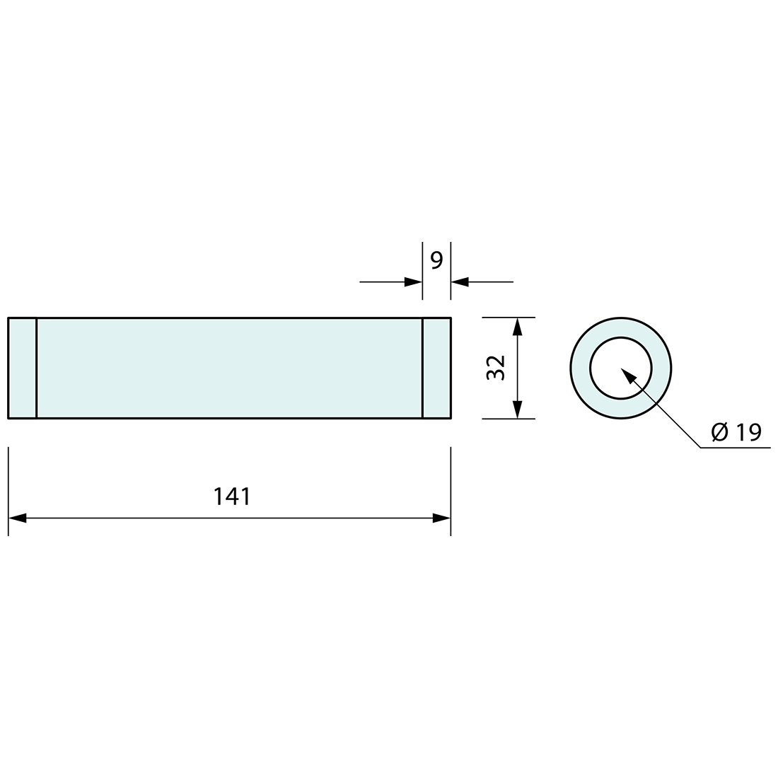 Spring Spacer SS for 5257 and 5258 Torsion Springs