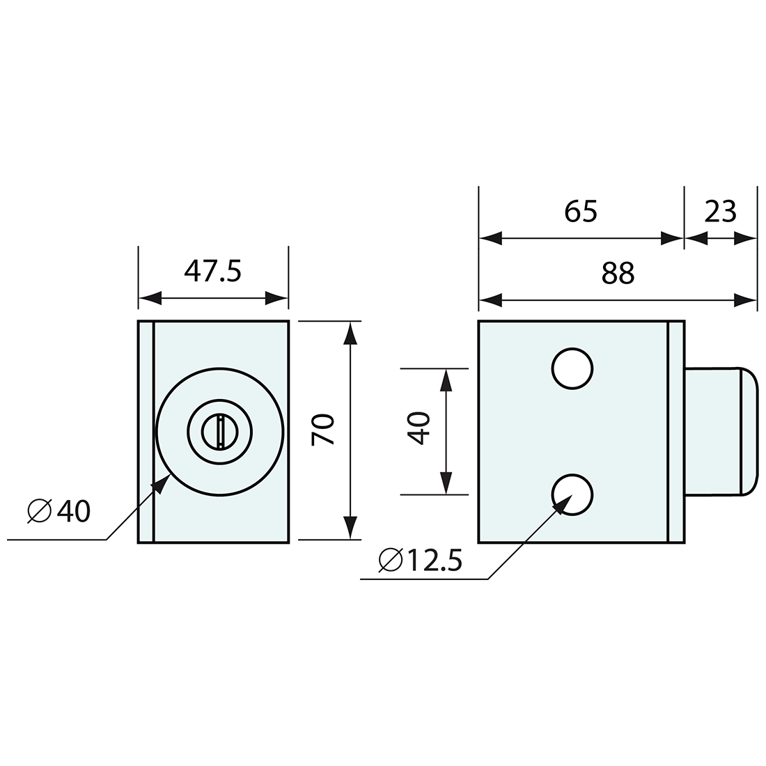 Wall Mounted Door Stop Galvanised 88mm