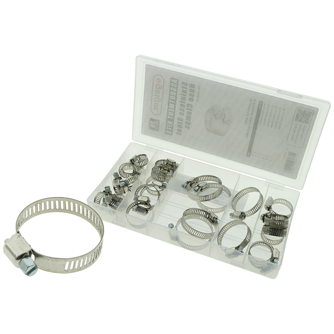 Stainless Steel Hose Clamps Assorted 26 pce Kit