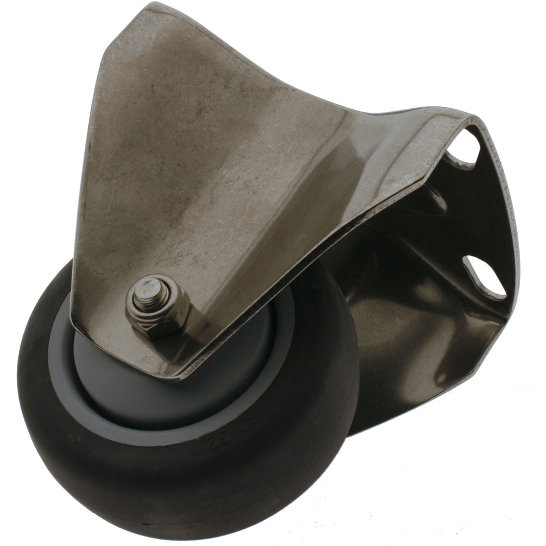 Plate Castors Stainless Steel Rubber Wheels