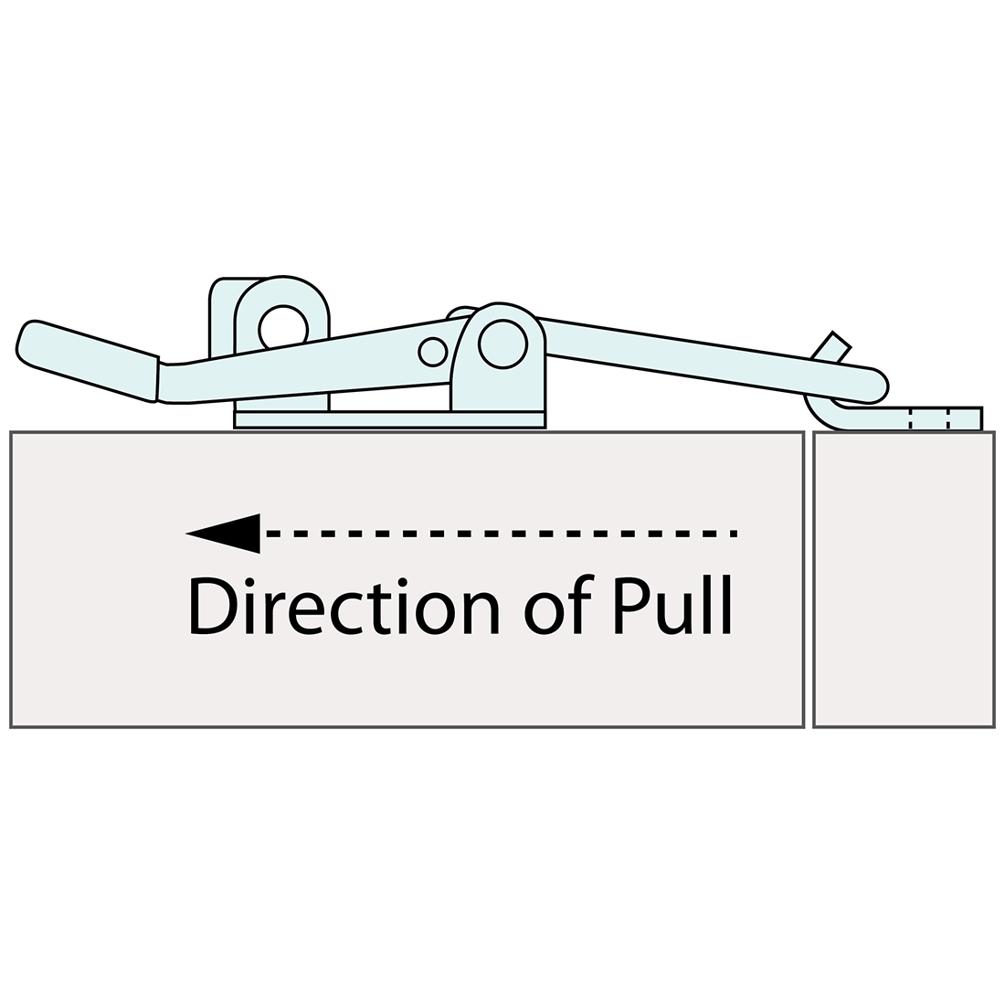 Strike For Medium Latch Stainless Steel 55x30mm