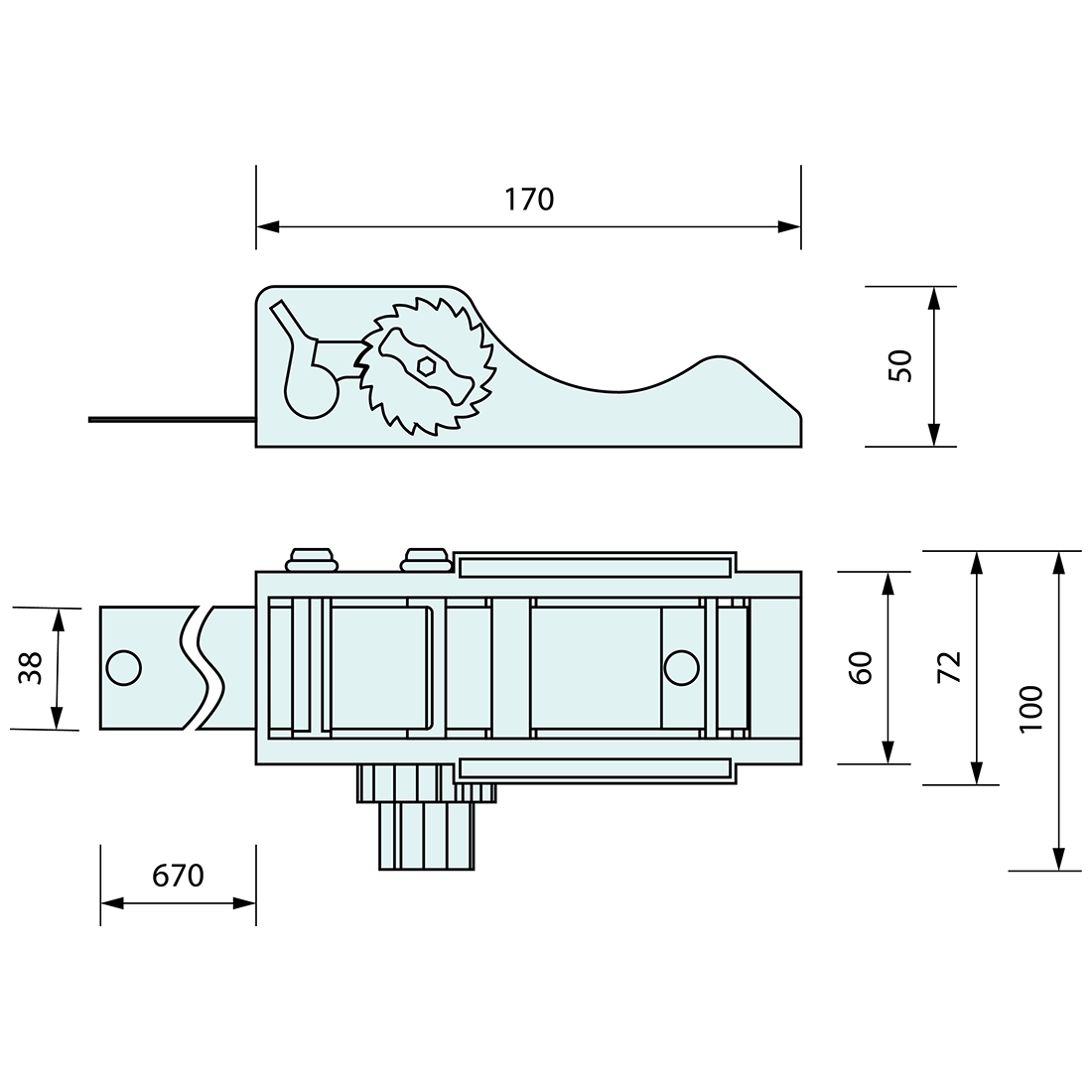 Ratchet Quick Clamp 12mm-203mm