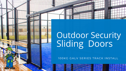 How To Build Outdoor Security Sliding Doors - Action Sports Court Project Review of 100kg Galv Series Sliding Door System