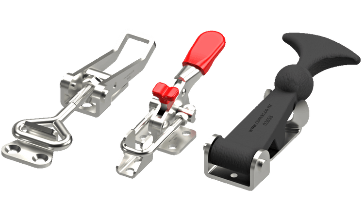 H - Hold Down Latches, Toggle Clamps, Rubber Tensioners