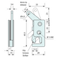 Mini Size Rotary Latch Zinc Left Hand