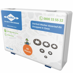 Starlock Washer Assorted Kit Standard Mild Steel 4mm to 12mm