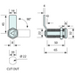 Tri Lock Cam Heavy Duty 8mm