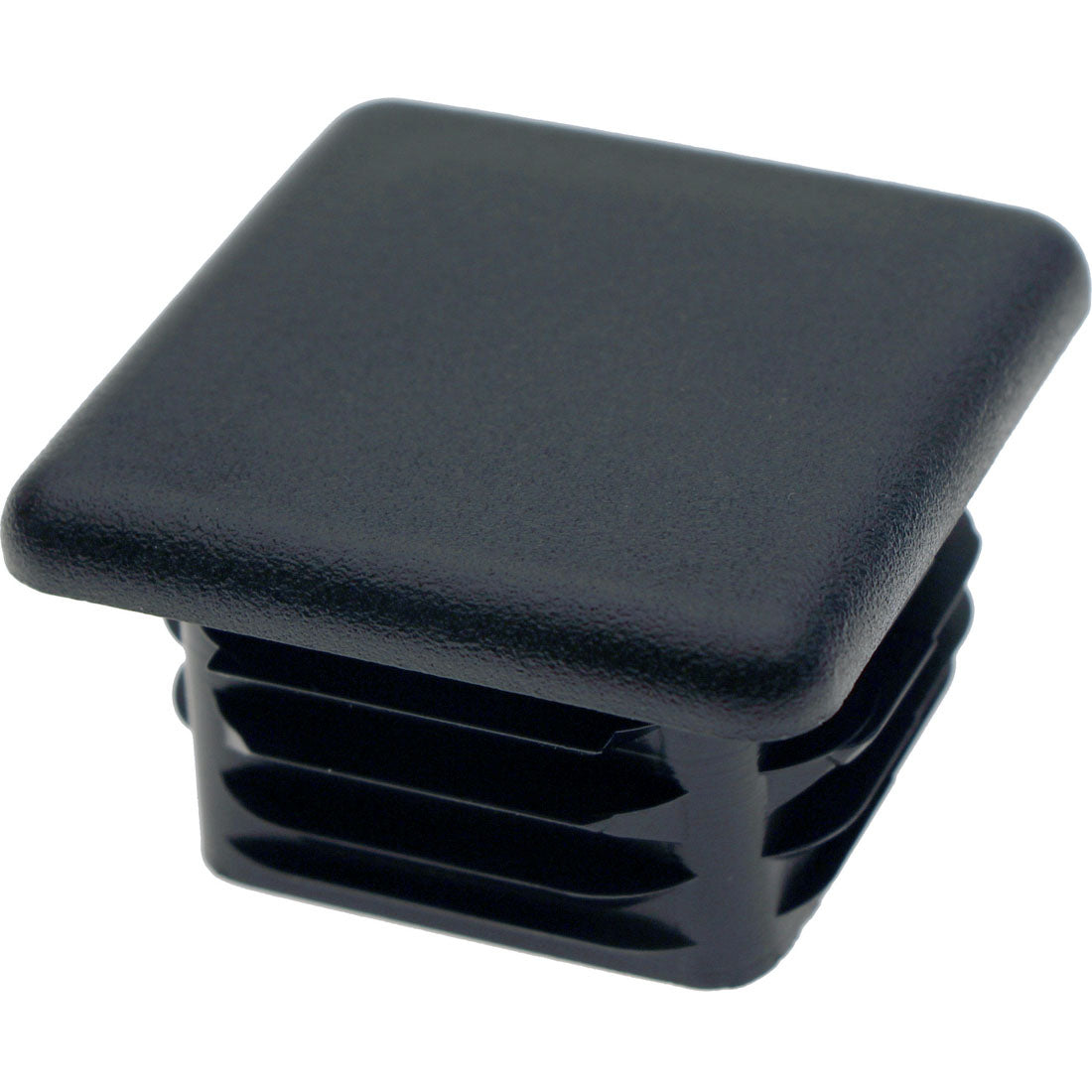 Square Plug Ribbed Black Plastic 50.0mm – Co-Mac