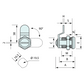 Coin Operated Cam Lock 30mm