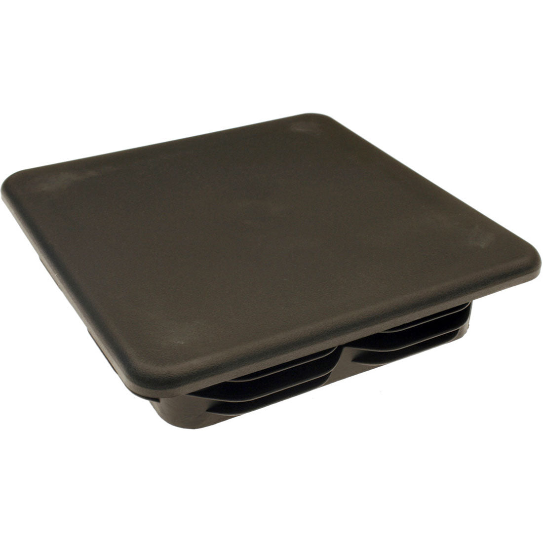 Square Plug Ribbed Black Plastic 150.0mm – Co-Mac