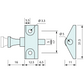 Mini Spring Latch Nylon 5mm