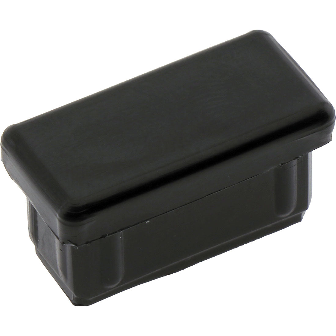 Rectangular Air Plug Rectangle Plug Smooth Black 25.4x12.7mm – Co-Mac