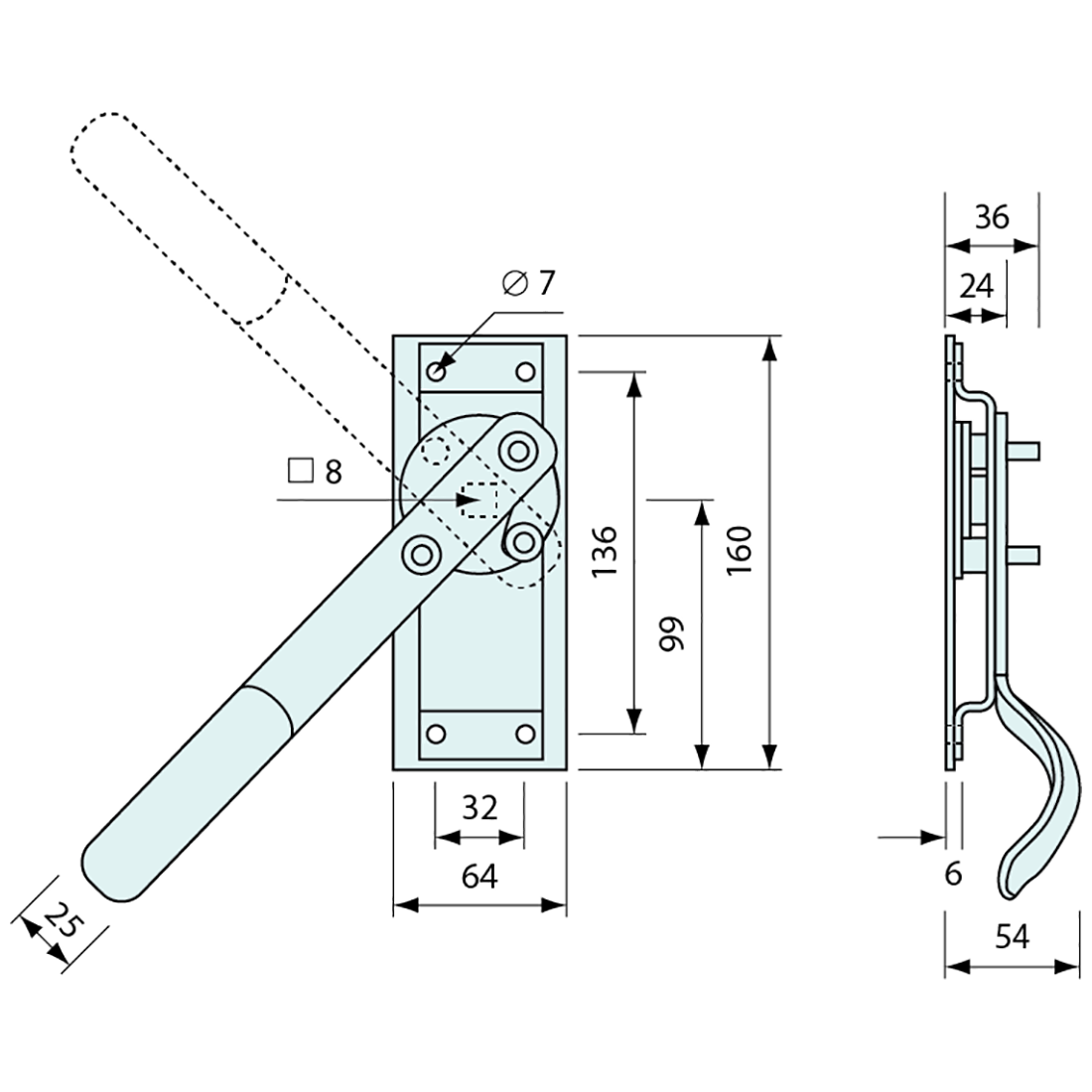 Dual Point Latching Two Point Latch and Int Safety Release Heavy Duty Zinc – Co-Mac
