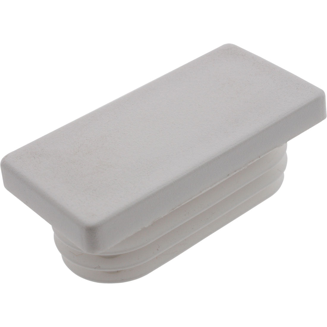 Rectangular Safety Plug Rectangle Plugs Ribbed White 50.8x25.4mm – Co-Mac
