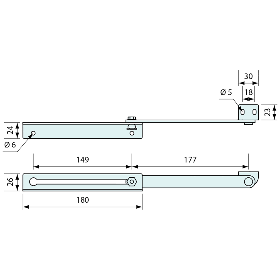 Window Stay Rod Window Stay Stainless Steel 350mm – Co-Mac