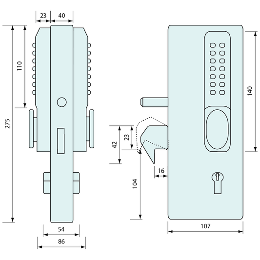 Hook Lock And Digital Lock Kit – Co-Mac