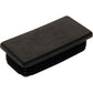 Rectangle Plug Smooth Black 76.2x38mm