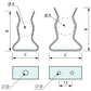 Tool Clip Stainless Steel 22mm to 28mm