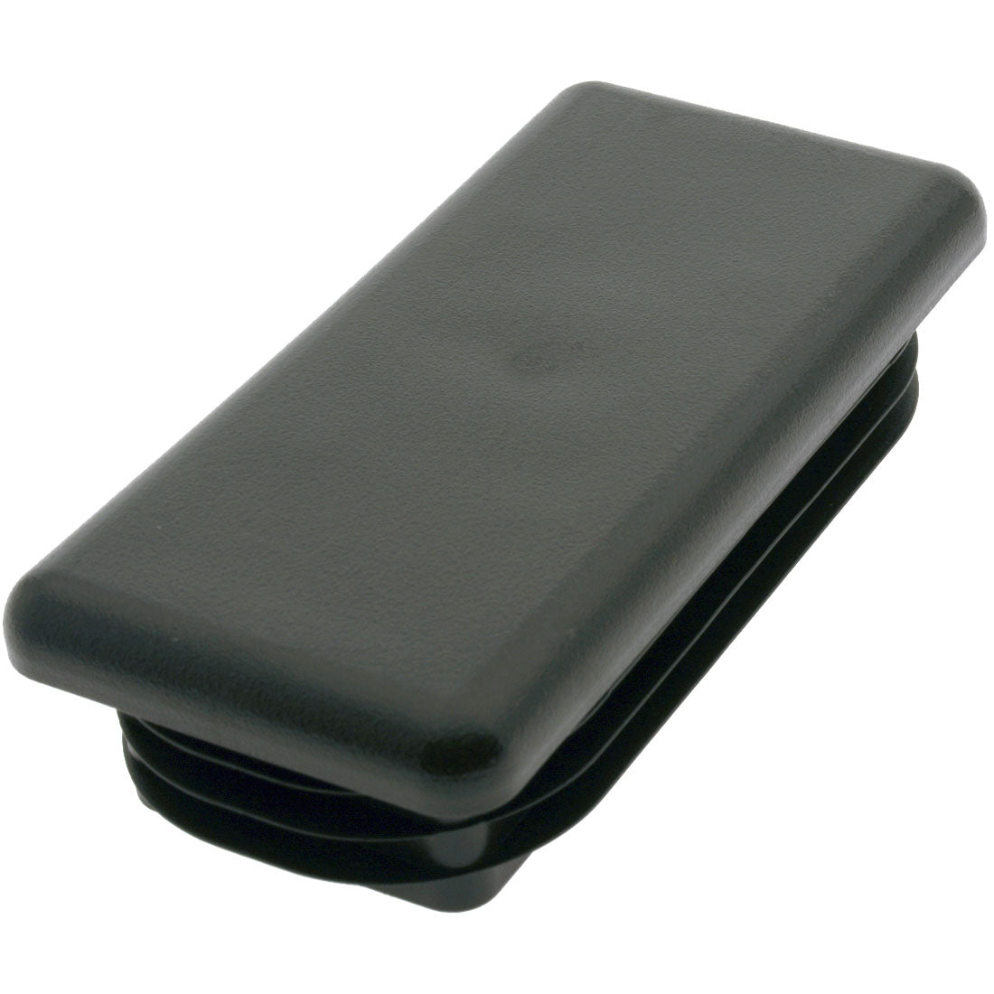 Rectangle Plug Ribbed Black 100x50mm – Co-Mac