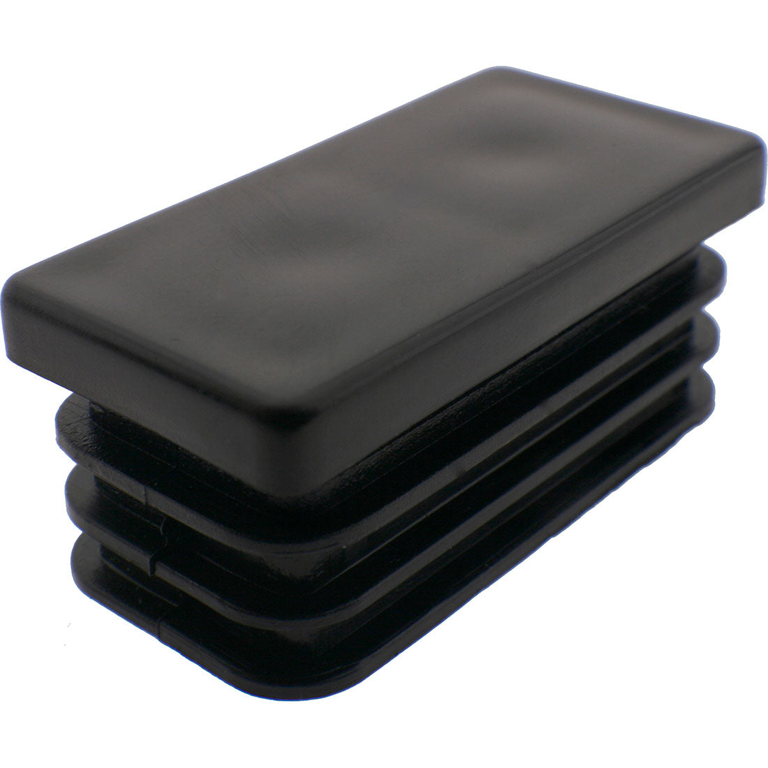 Rectangle Plug Ribbed Black 50x20mm – Co-Mac