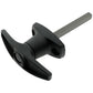 T Handle Non Locking Front 90deg RH Nylon Black 33x100mm