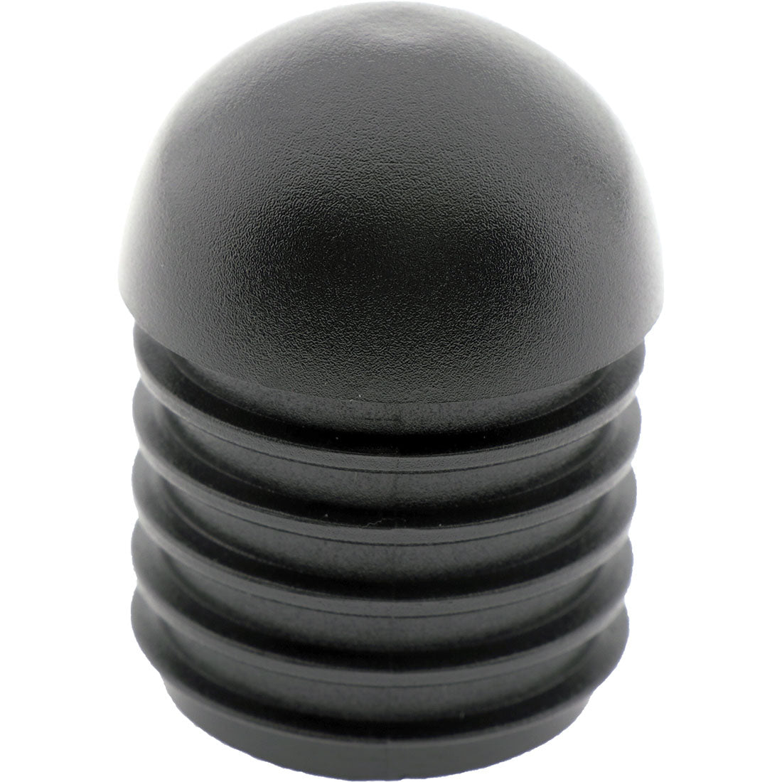 Domed Round Plug Ribbed Black Nylon 38mm – Co-Mac