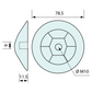 Insulation Dome Nut Stainless Steel and Titanium M10