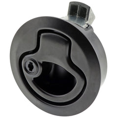 Slam Latch Round Black Keyed 60mm