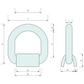 Rope Ring Weld On Forged Heavy Duty 100mm