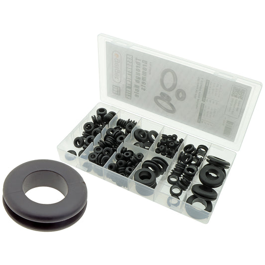Through Hole Grommets Assorted 180 pce Kit