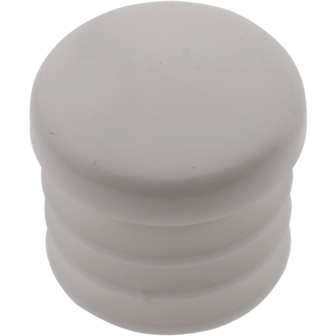 Round Plug Ribbed White 16.0mm – Co-Mac