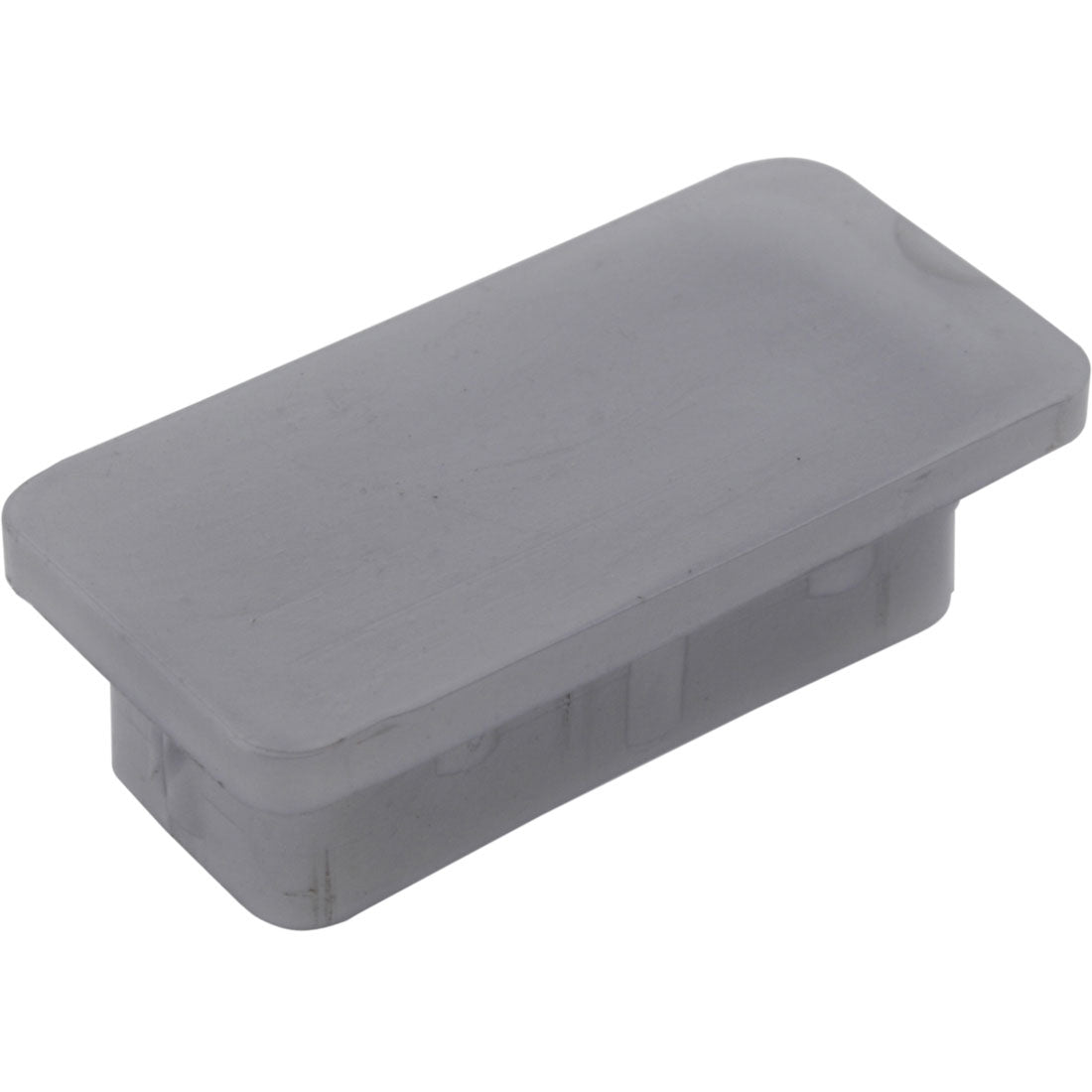 Plug Button Rectangular Rectangle Plug Smooth Grey 40x20mm – Co-Mac
