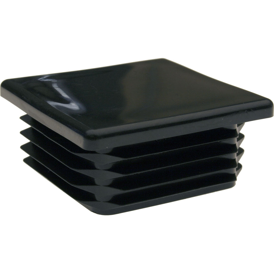 Square Plug Ribbed Black Plastic 60.0mm – Co-Mac