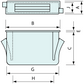 Rectangle Snap In Magnetic Catch Small 23.6mm