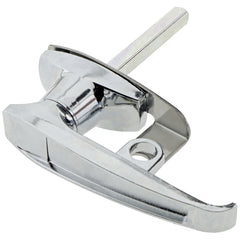 L Handle Padlockable Rear Fix Universal Chrome 115mm