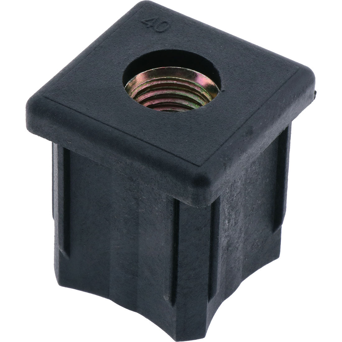 Square Tube Insert Zinc Plated Thread 40mm M16 – Co-Mac