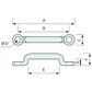 Footman Loop Zinc Plated 70mm