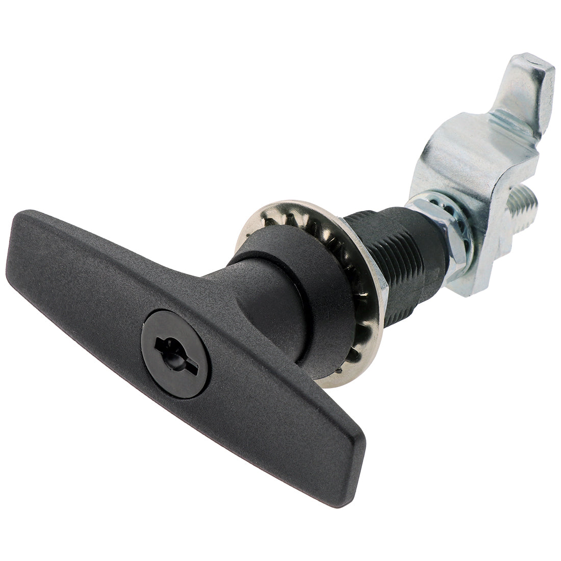 T Handle Compression Latch Key Locking Zinc Black – Co-Mac