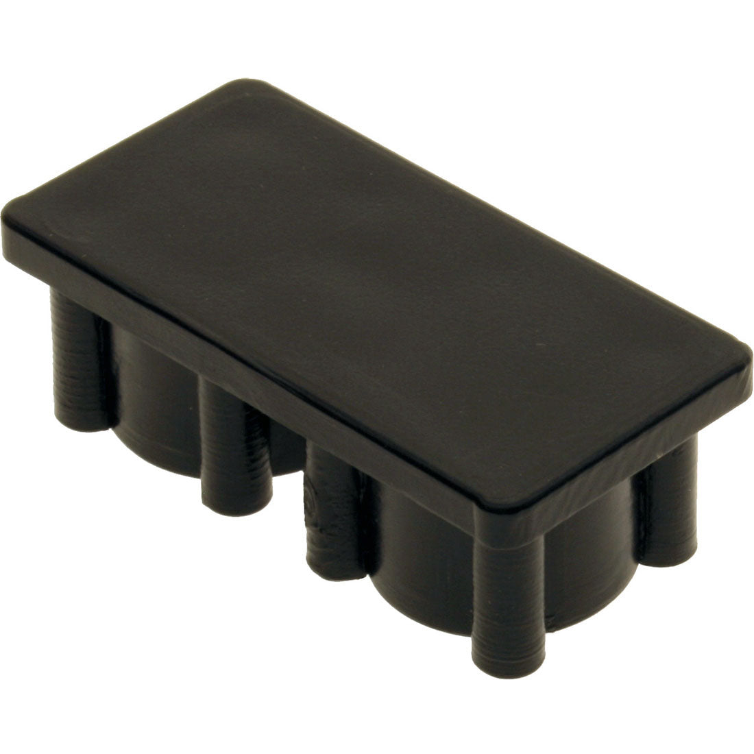 Rectangle Plug Smooth Black 50.8x25.4mm – Co-Mac