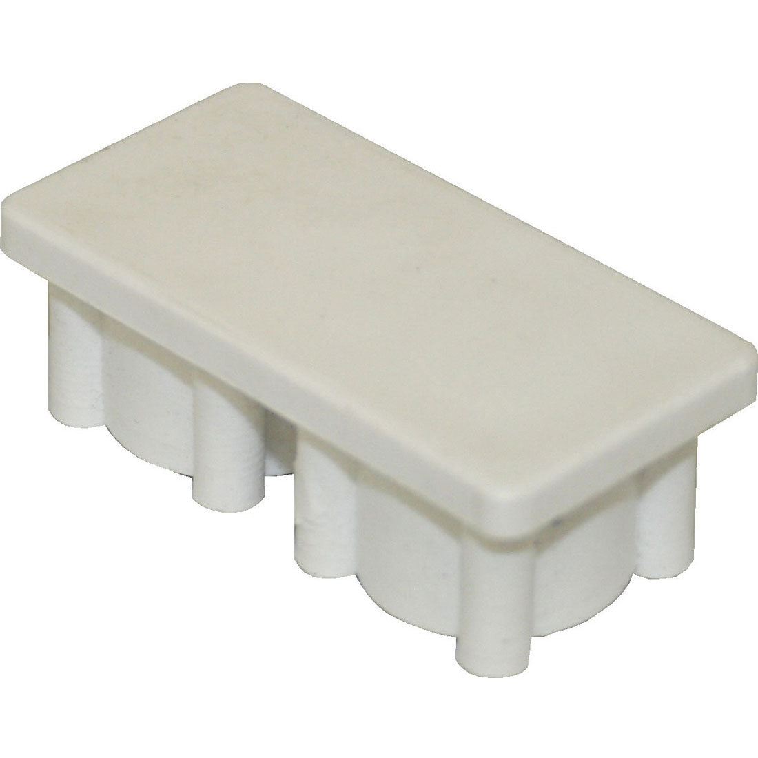 Rectangle Plugs Smooth White 50.8x25.4mm – Co-Mac