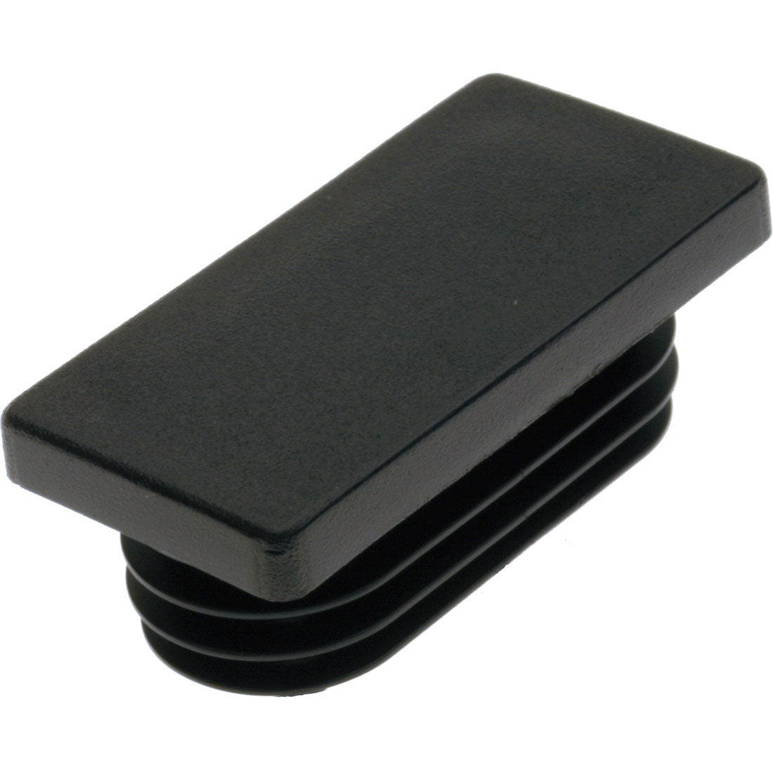 Rectangle Plug Ribbed Black 50.8x25.4mm – Co-Mac